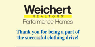Thank you for being a part of the successful clothing drive!