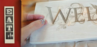 Easy Wooden Sticker Sign