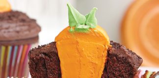 Pecan-Crusted Prime Rib with Horseradish Cream Sauce / Carrot Garden Easter Cupcakes
