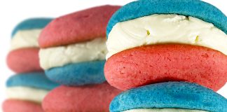 Red, White & Blue Sandwich Cookies