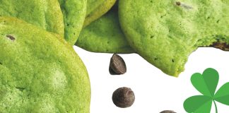 Minty Green Chocolate Chip Cookies