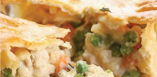 Chicken (or Turkey) Pot Pie with Biscuit Topping